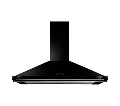 RANGEMASTER  Classic CLAHDC90BC/ Chimney Cooker Hood - Black & Chrome